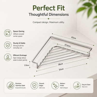 The Smart Corner Sink Shelf