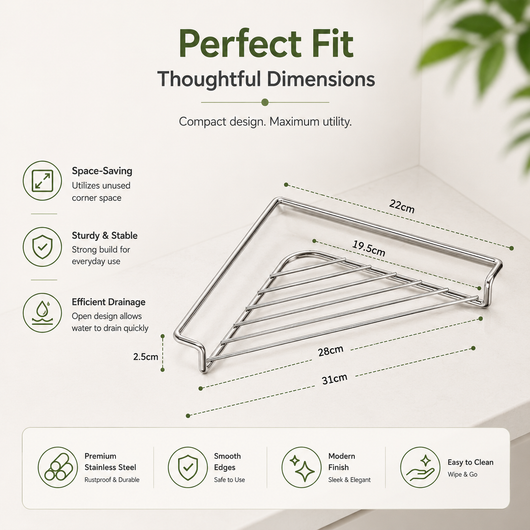 The Smart Corner Sink Shelf