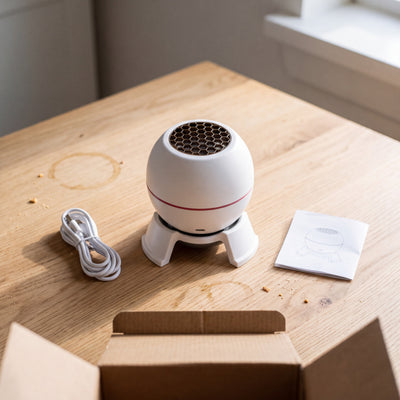 In the box: projector light, USB cable and user manual