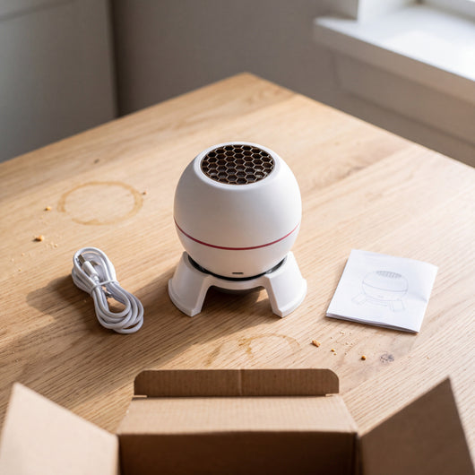 In the box: projector light, USB cable and user manual