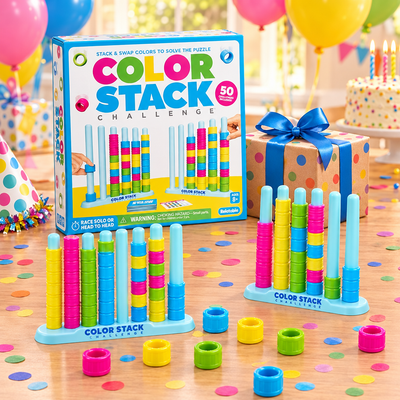 Color Ring Stack Race Game
