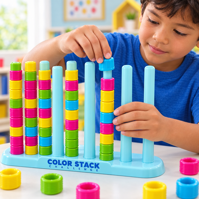 Color Ring Stack Race Game