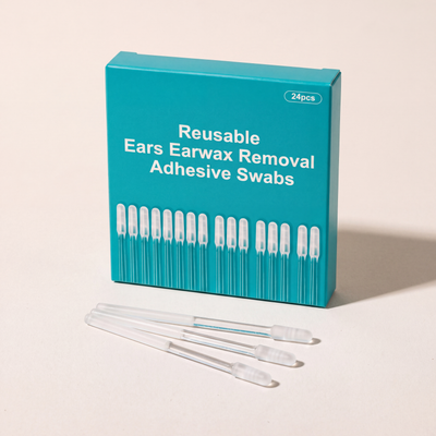 Box of 24 reusable earwax swabs
