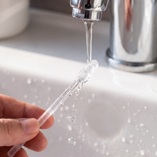 Rinse the tip