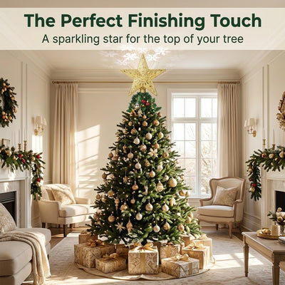 Snowflake Projector Star Tree Topper