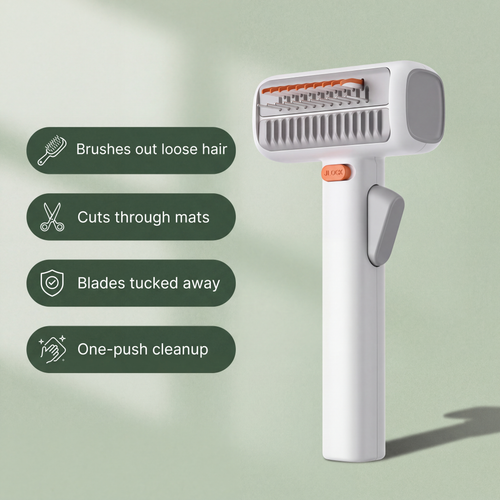 The 2-in-1 Pet Detangling Comb
